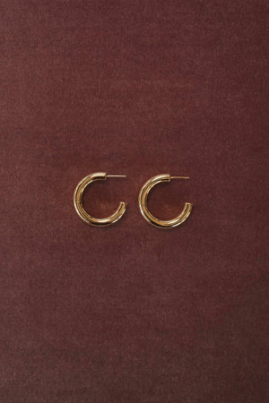 ZAFINO Lina Hoop Large - Gold