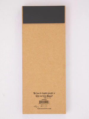 Natural Life List Notepad - Do What Makes Happy