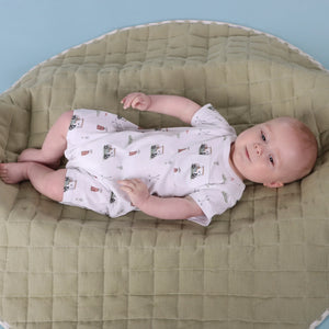 Dimples NZ Baby Cotton Romper - Golf