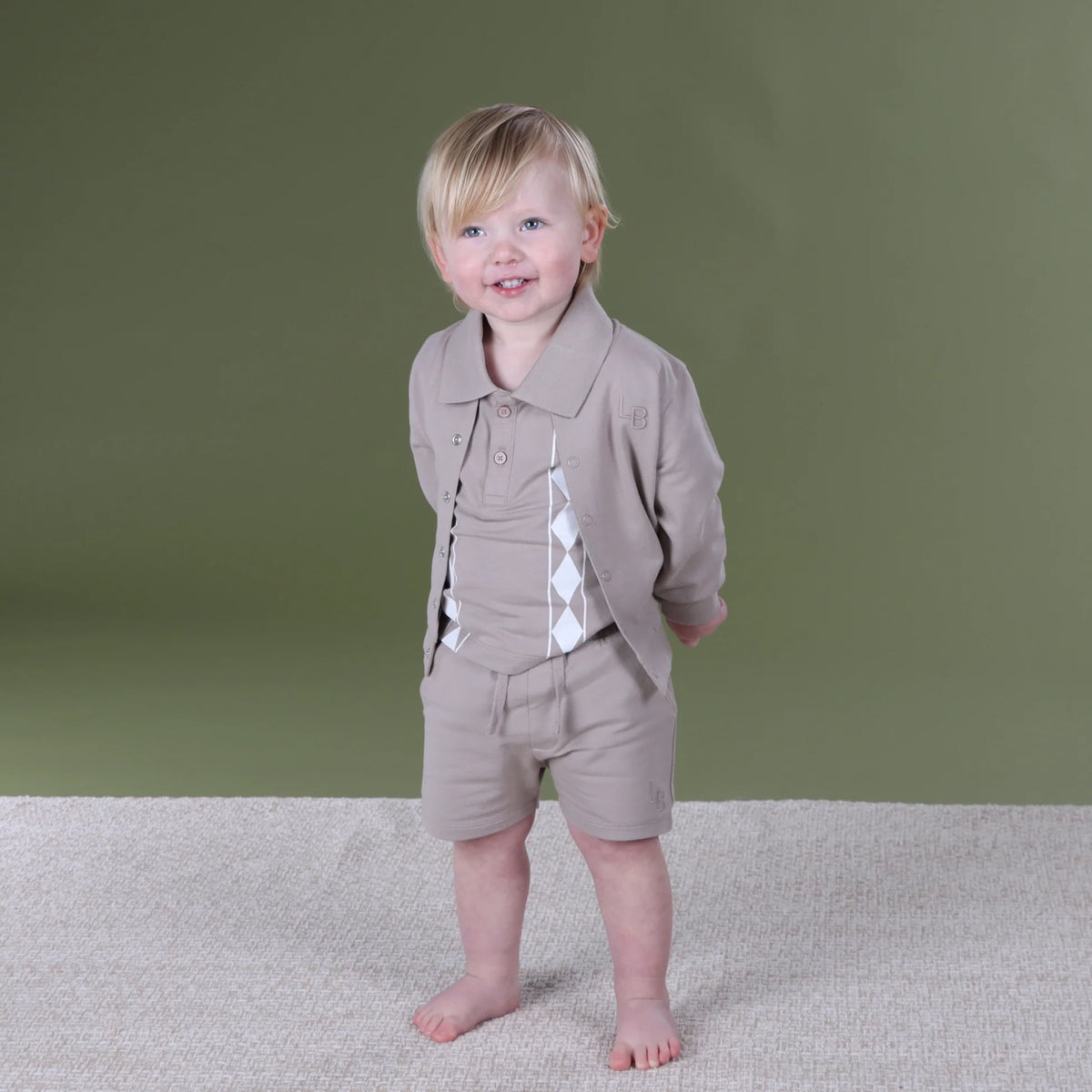 Dimples Baby Cotton Polo - Brown T-shirt Top Golf