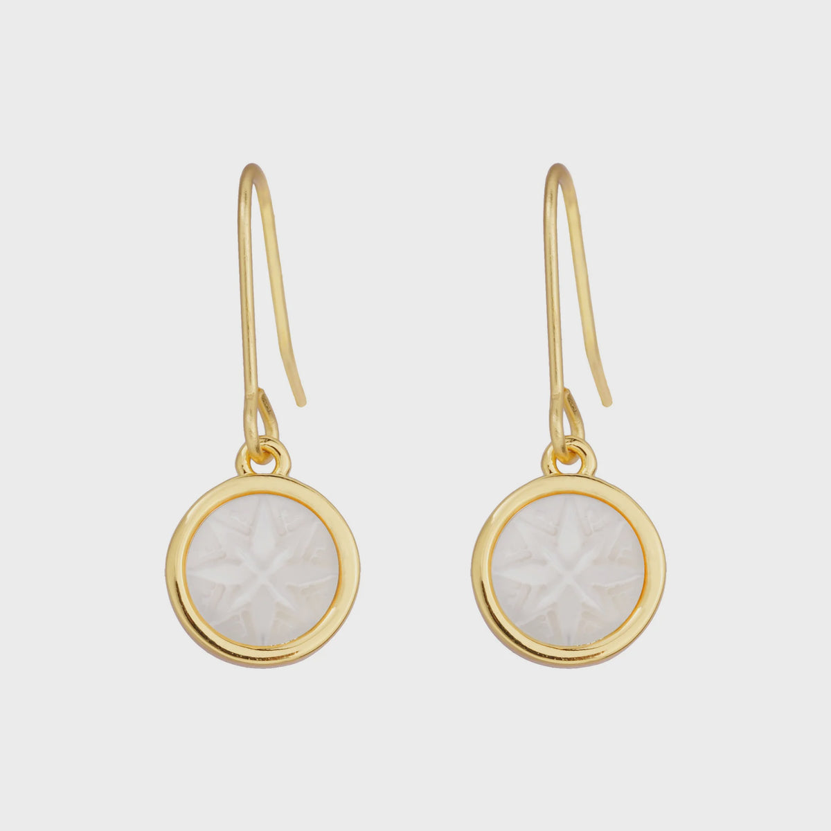 Mother of Pearl Matariki Whetū Pendant Earrings