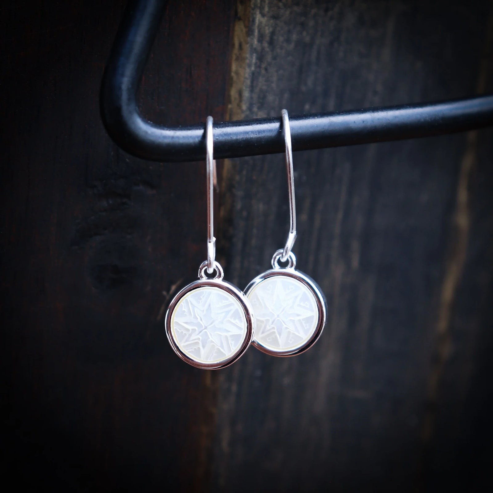 Mother of Pearl Matariki Whetū Pendant Earrings
