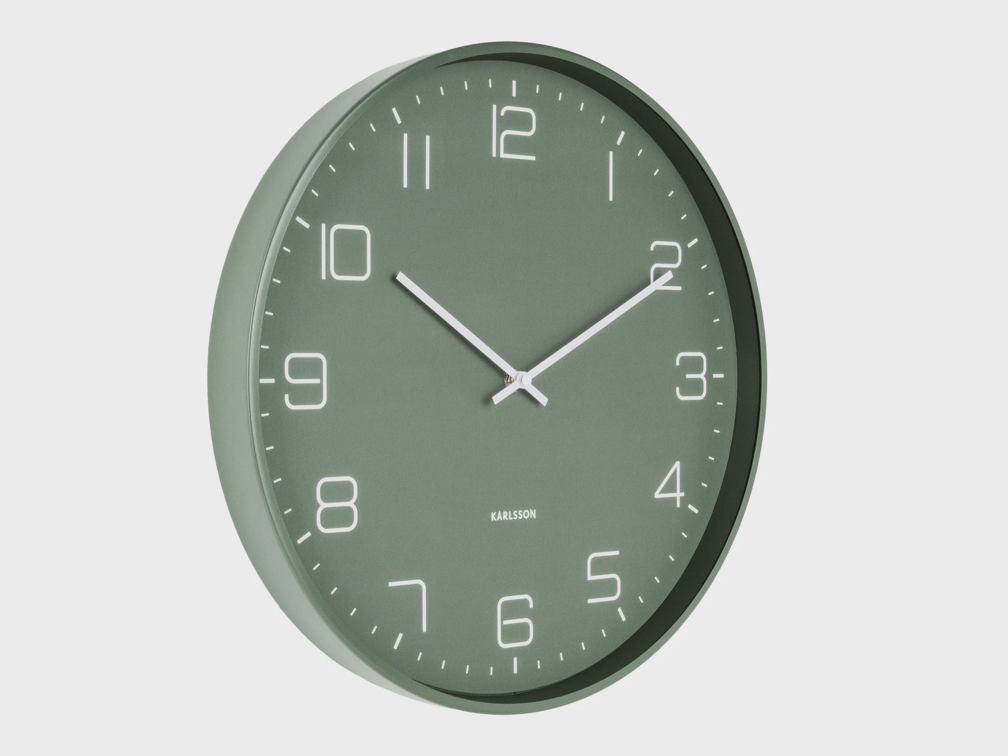 KARLSSON Lofty Wall Clock - Matte Green