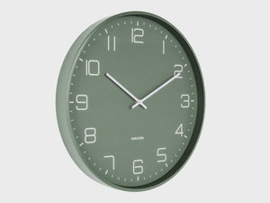 KARLSSON Lofty Wall Clock - Matte Green
