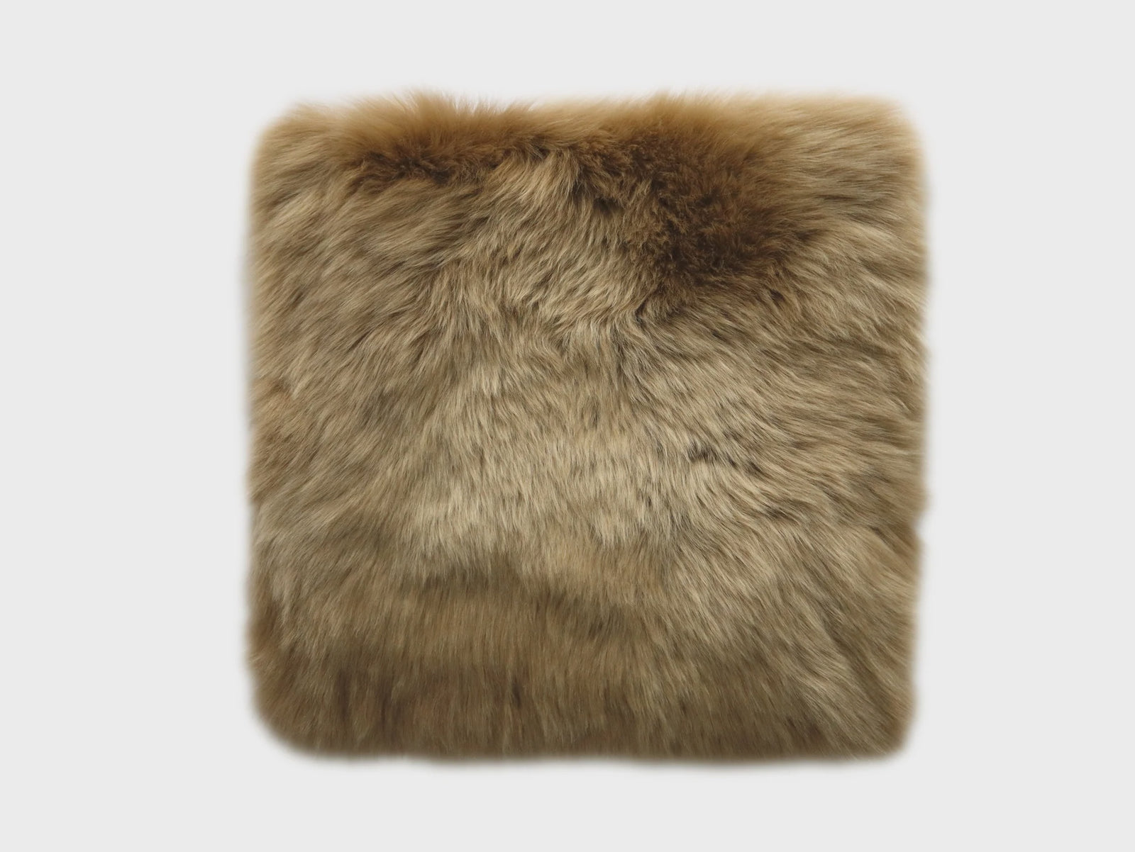 Long Wool Seat Pad Square 37cm - Butterscotch