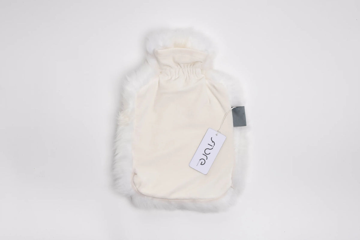 AUSKIN Long Wool Hot Water Bottle Cover - Ivory