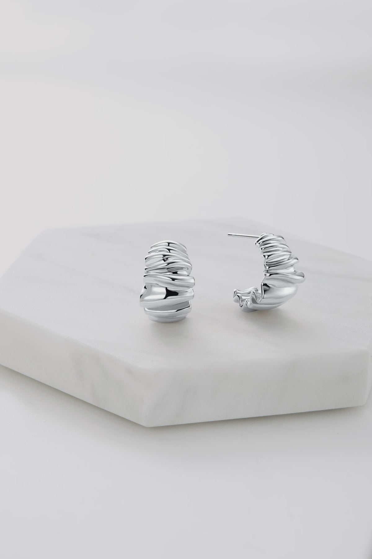Zafino Lottie Statement Earrings - Silver