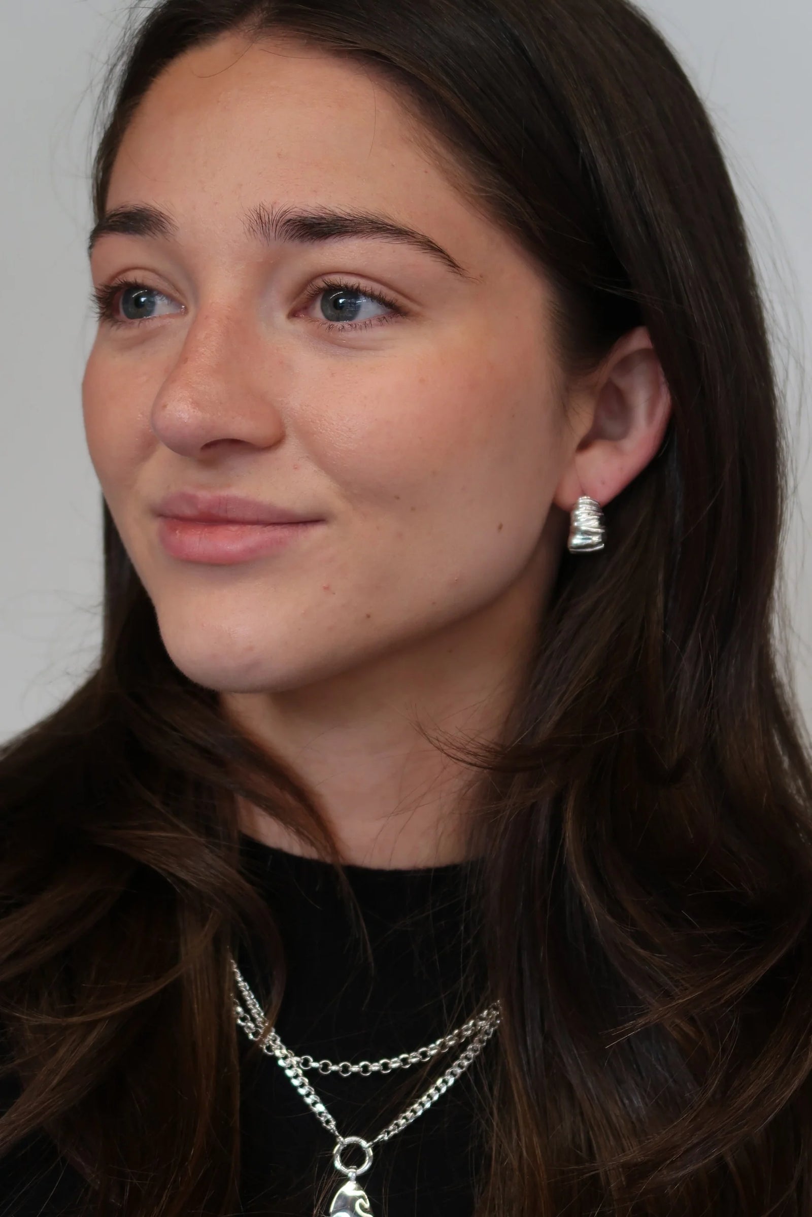 Zafino Lottie Statement Earrings - Silver