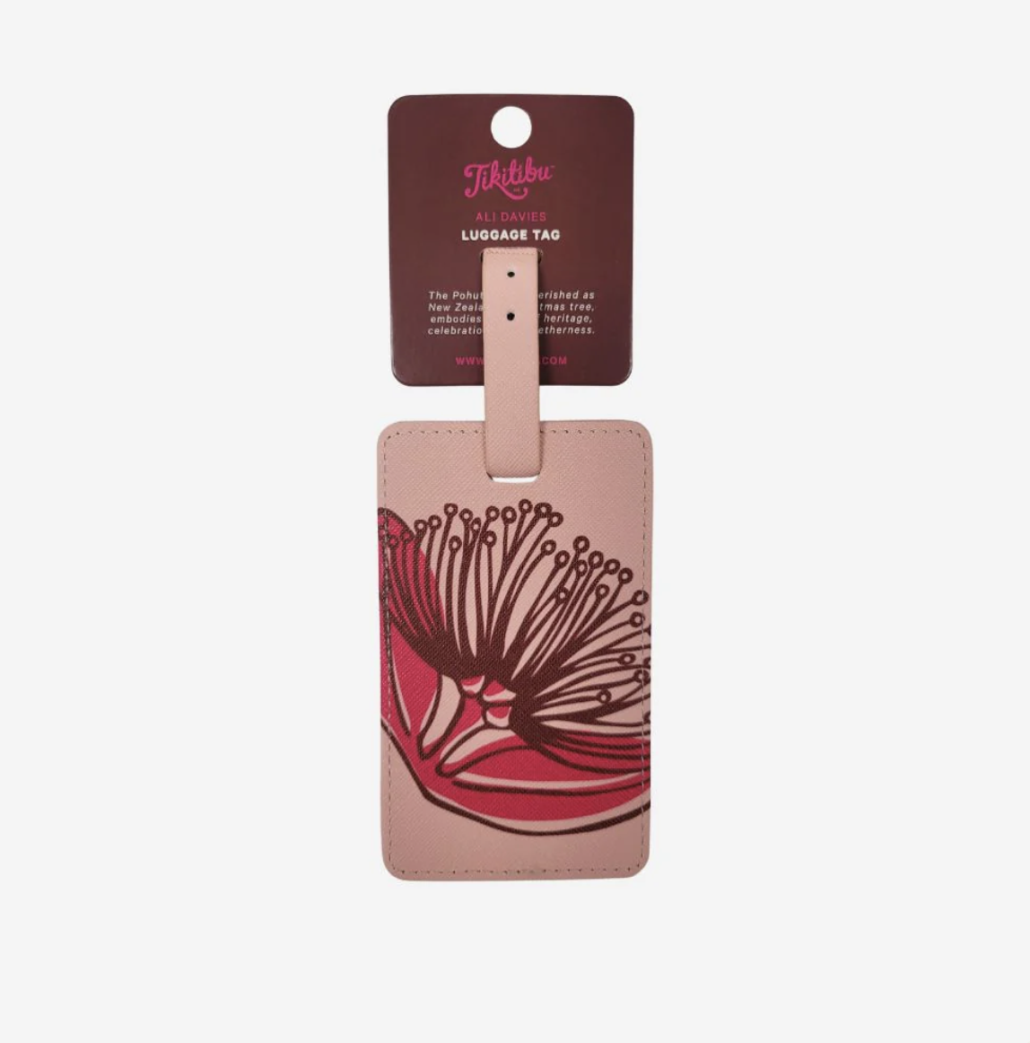 Luggage Tag - Pink Pohutukawa