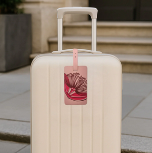 Luggage Tag - Pink Pohutukawa