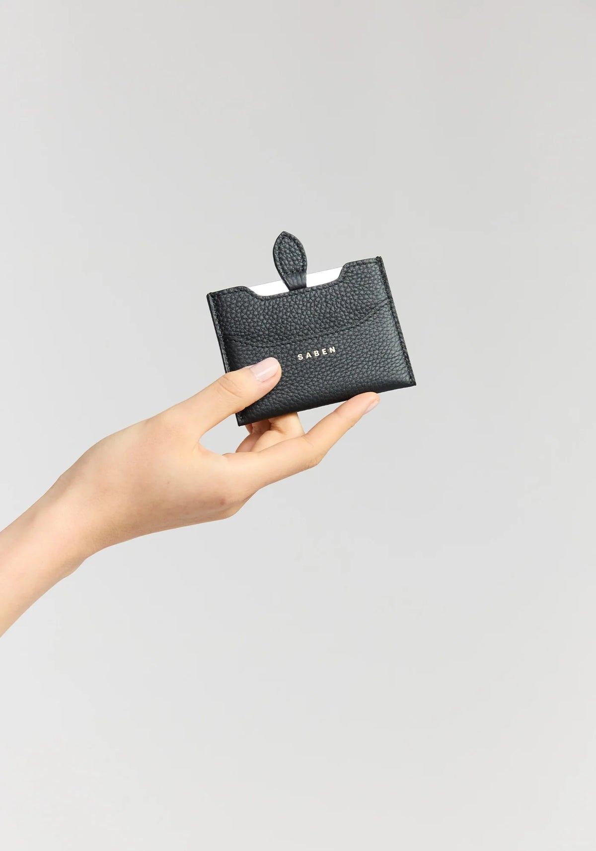 SABEN Lumi Mirror Card Holder - Black