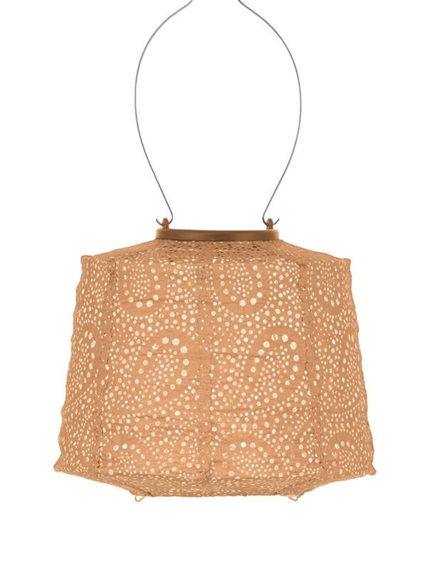 Lantern Lampshade 20cm - Apricot Paisley