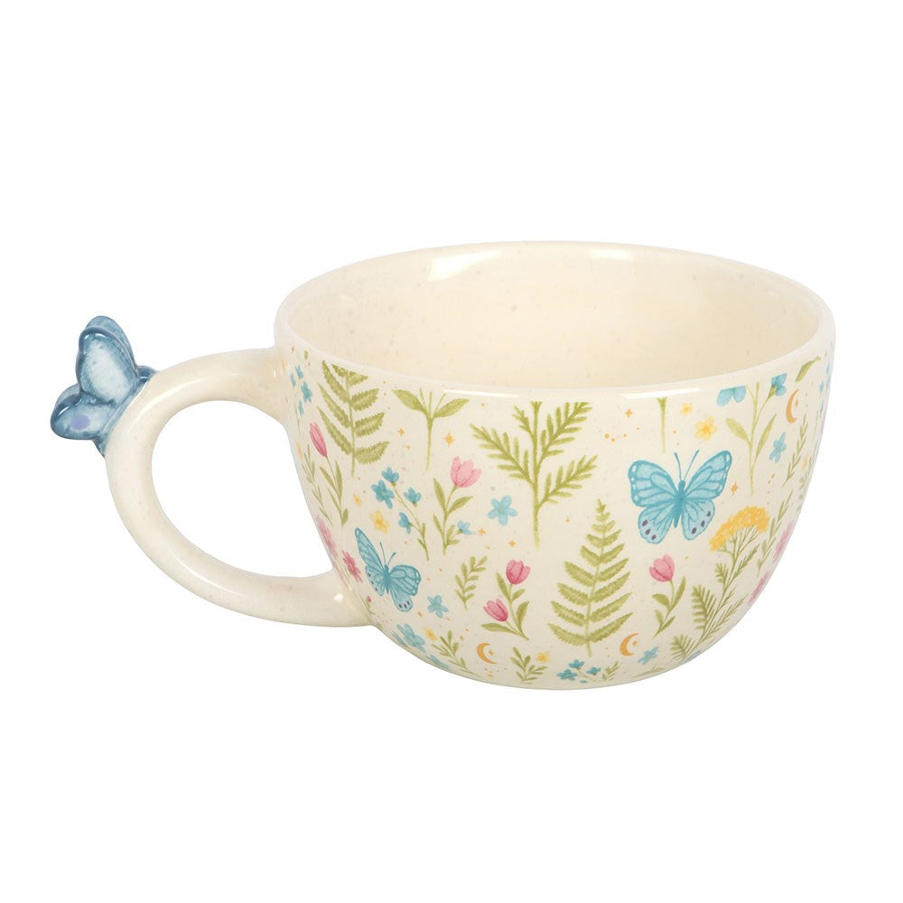 Luna Bloom Teacup with Butterfly