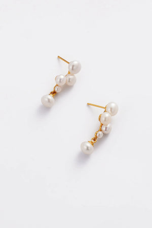 ZAFINO Luna Pearl Earring - Gold