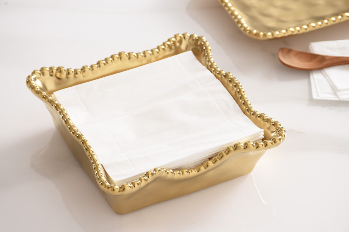 Pampa Bay Monte Carlo Cocktail Napkin Holder Gold