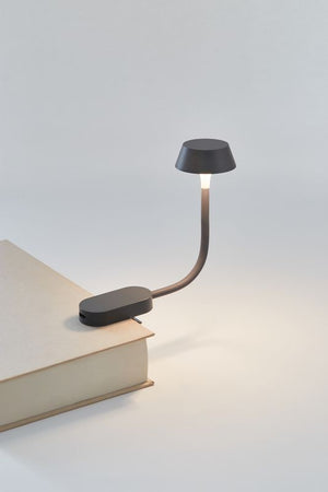 Lexon MIMI CLIP-ON READING LAMP - GUN Metal