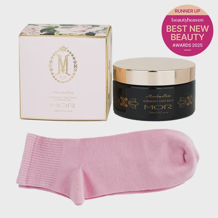 MOR Marshmallow Spa Overnight Foot Balm With Sockettes 250ml