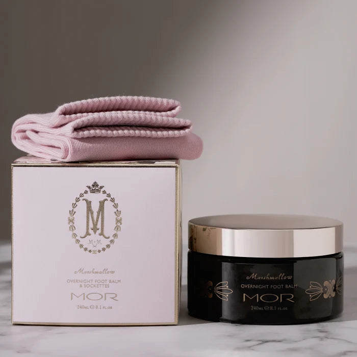 MOR Marshmallow Spa Overnight Foot Balm With Sockettes 250ml