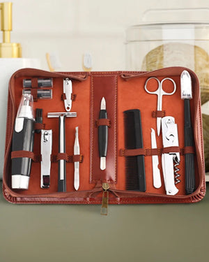 Men's Republic - Men's Grooming Kit - 12 Pieces in Zipper Bag