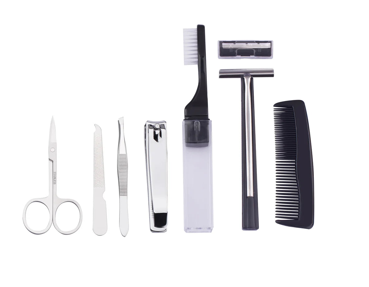 Men's Republic Toiletry Bag with 8 pcs Grooming Set