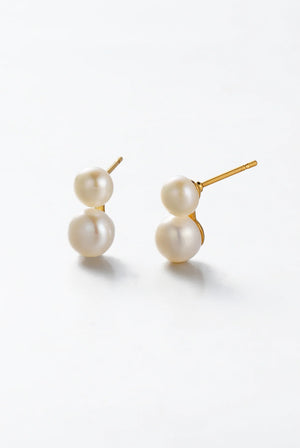 ZAFINO Madeline Pearl Earring - Gold 7379