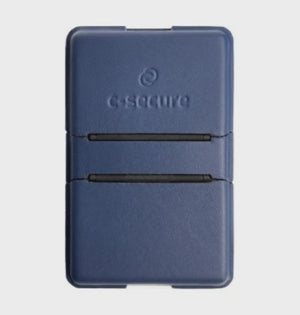 c-cecure Magnetic Wallet Cardholder with REID Protection - Blue