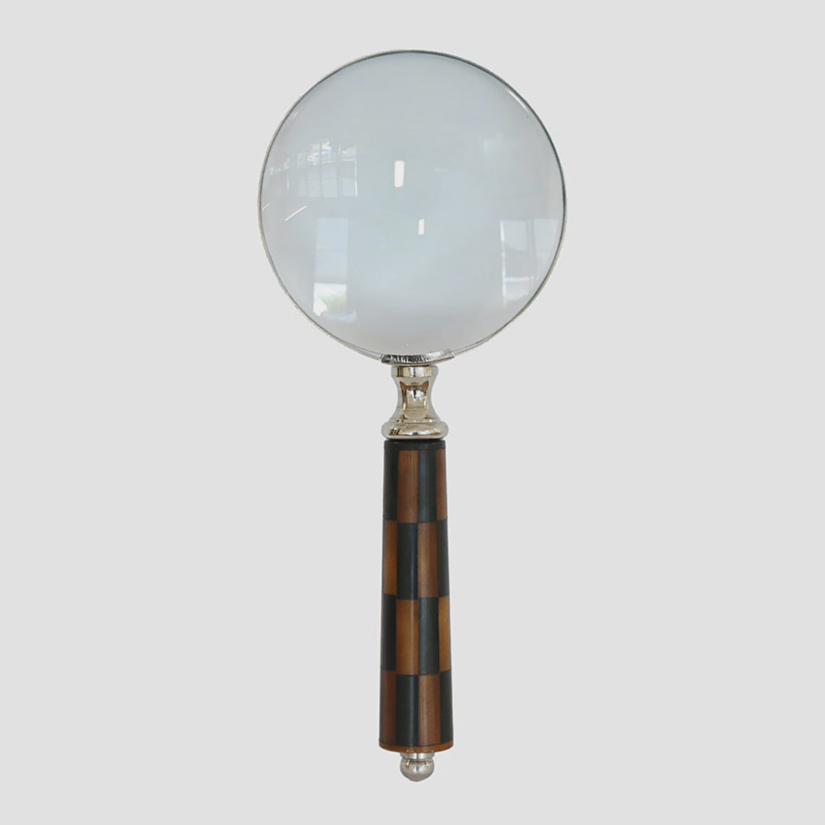 CC interiors Magnifying Glass with Check Handle Brass Resin