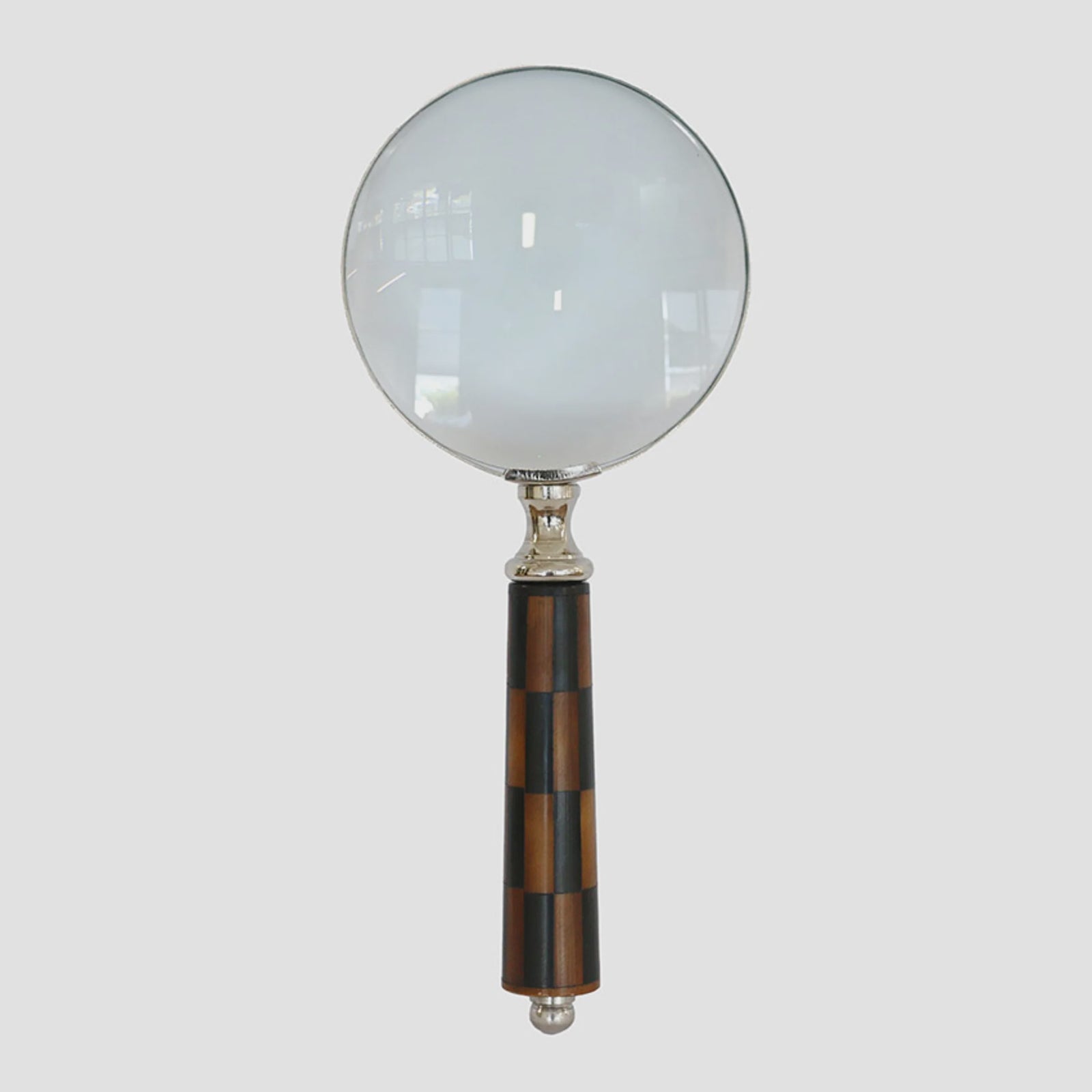 CC interiors Magnifying Glass with Check Handle Brass Resin