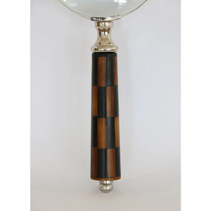 CC interiors Magnifying Glass with Check Handle Brass Resin