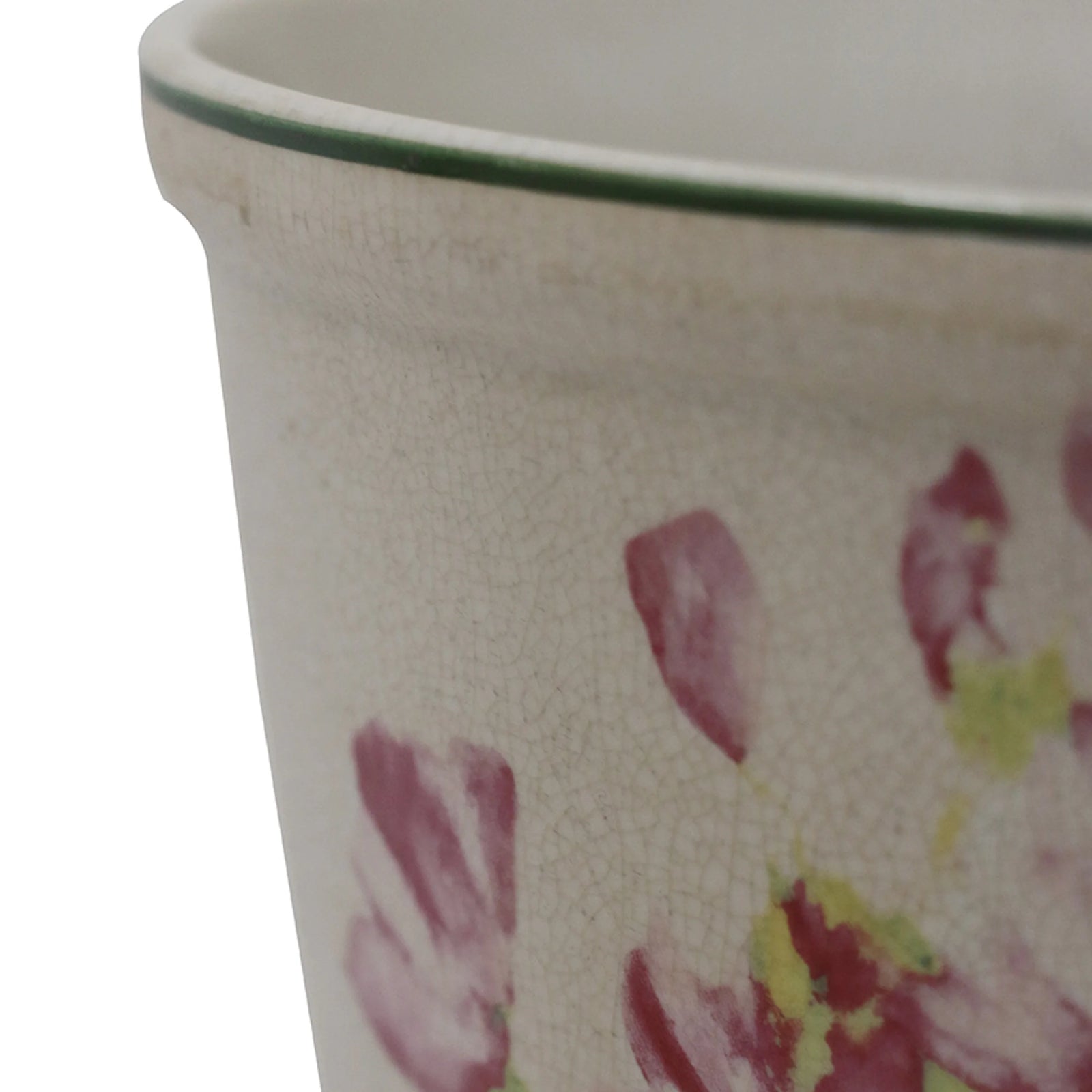 Magnolia Limone Crackled Planter 18cm