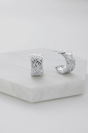 ZAFINO Maisy Hoop - Silver - Essential Earring