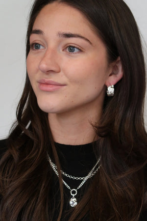 ZAFINO Maisy Hoop - Silver - Essential Earring 7110