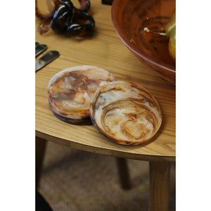CC Interiors Marbled Topaz Coaster set of 4