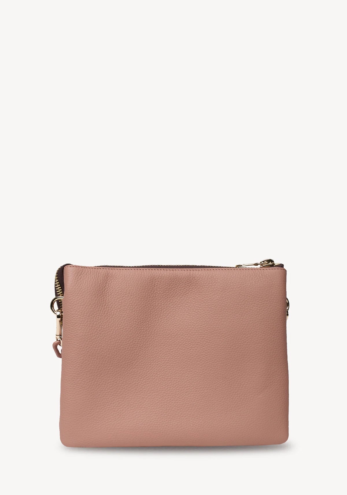 SABEN Matilda Crossbody - Rosewater + Tonal Chain dusty pink leather crossbody bag