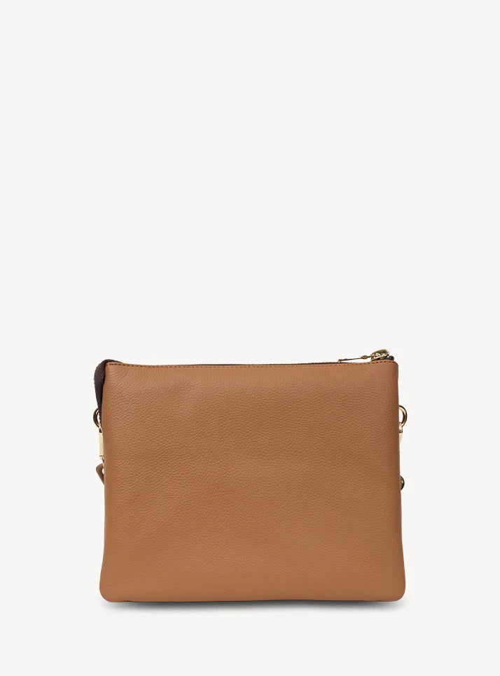 SABEN Matilda Crossbody - Toffee + Tonal Chain Brown handbag