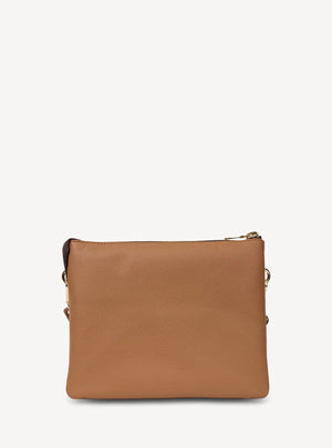 SABEN Matilda Crossbody - Toffee + Tonal Chain Brown handbag