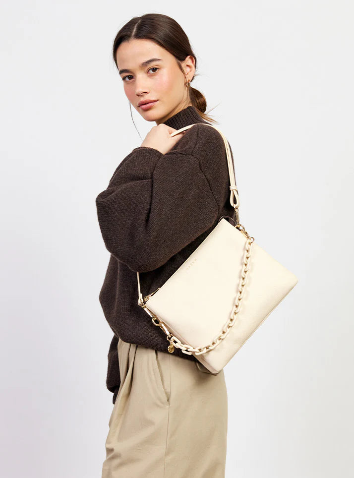 SABEN Matilda Crossbody - Vanilla + Tonal Chain Bag