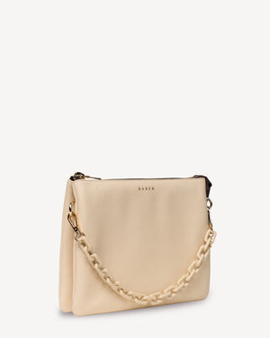 SABEN Matilda Crossbody - Vanilla + Tonal Chain Bag