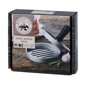 Maverick Single Burger Press Grey & Black 12x12x9cm