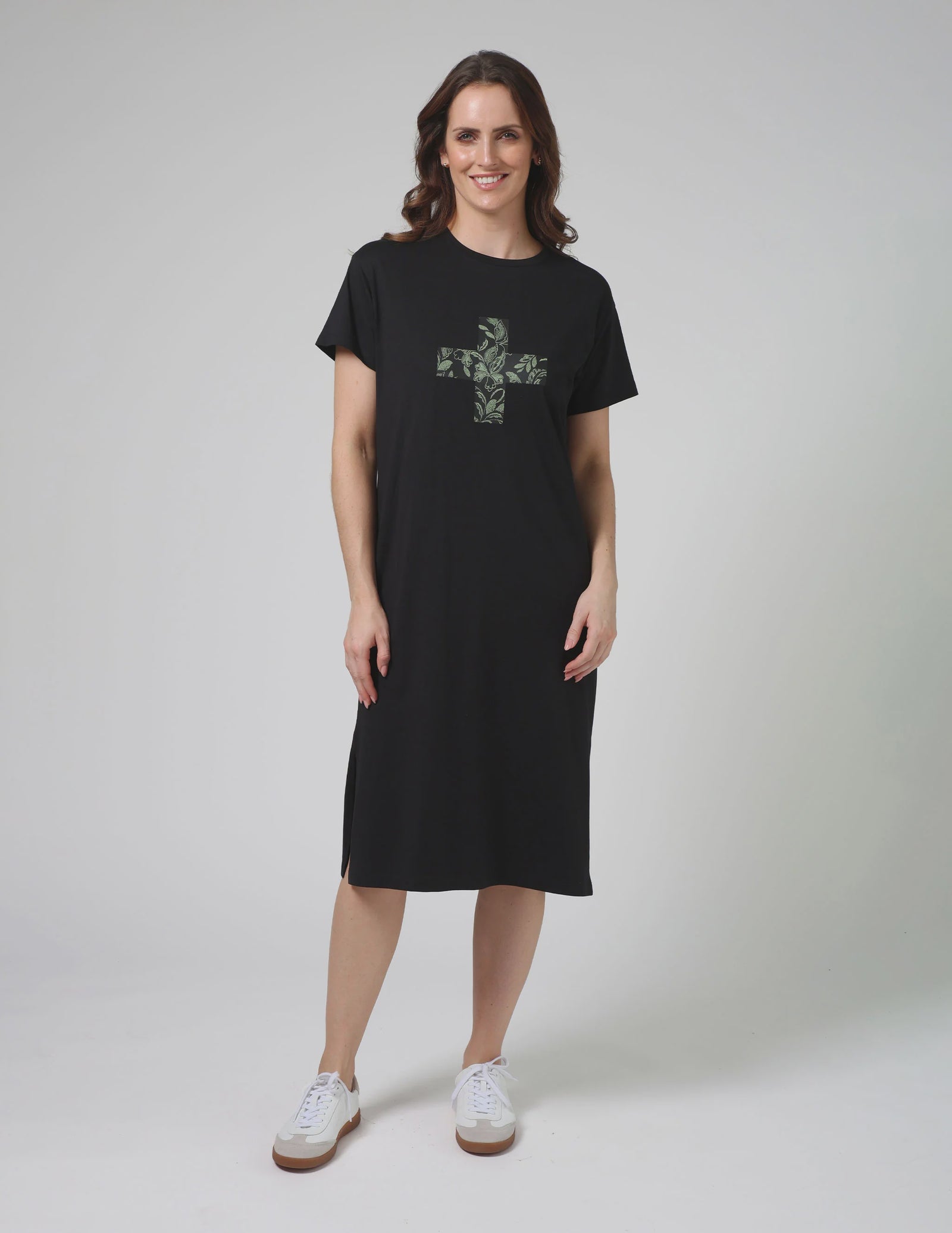 Stella+Gemma Maxie Tee Dress Black Ibiza