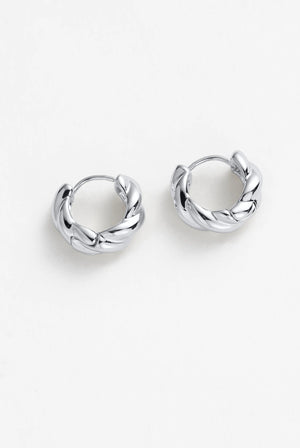 ZAFINO Maya Mini Huggies - Silver 7118