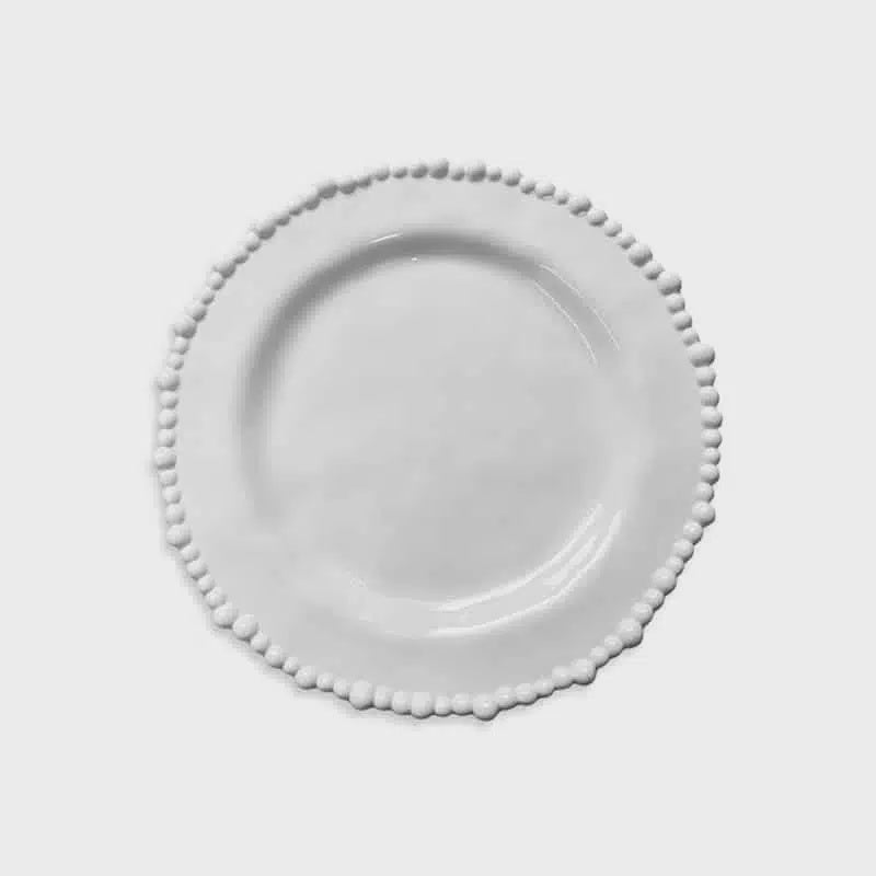 Le Forge Melamine Pearl Side Plate White