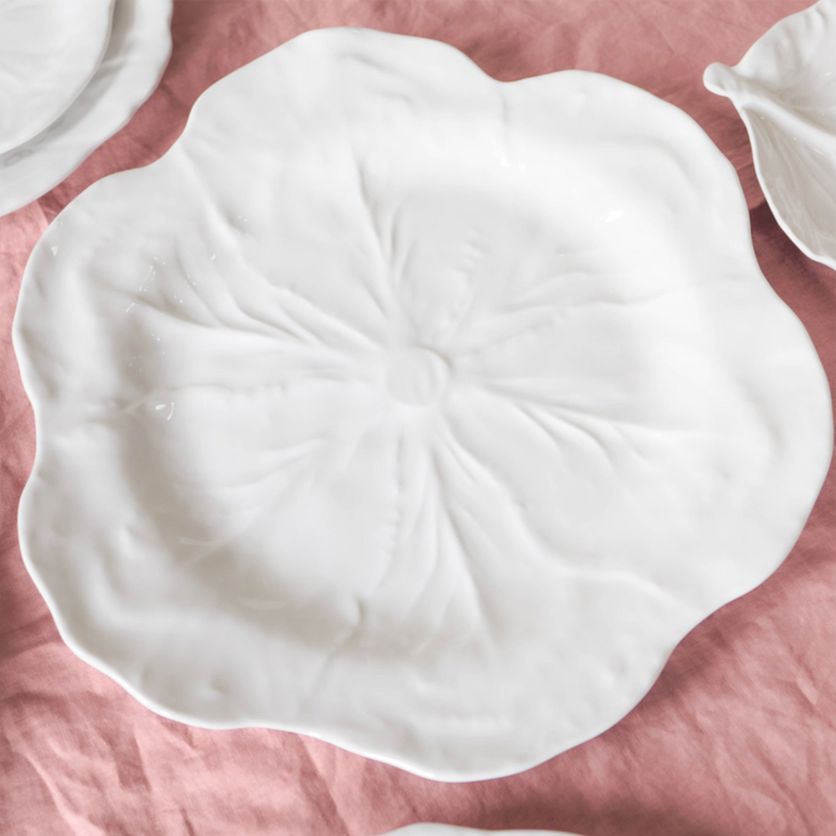 Melamine Cabbage Round Platter 40cm + Le Forge