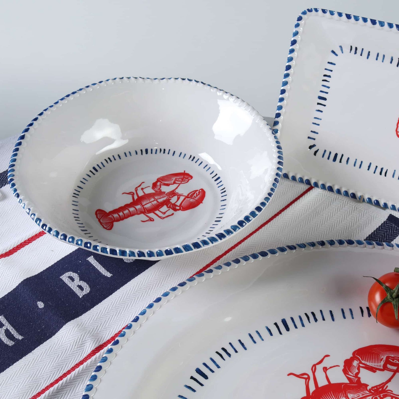 Melamine Nautical Lobster Bowl 31cm