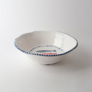Melamine Nautical Sardine Bowl 31cm