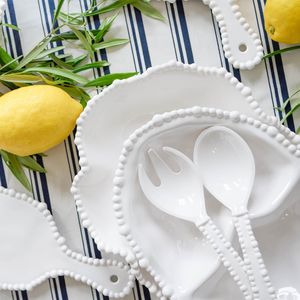 Melamine Pearl Salad Servers + Le Forge