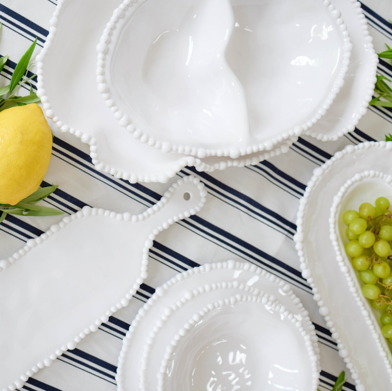 Melamine Pearl Double Serving Bowl Le Forge