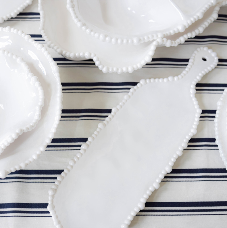 MelaminePearlPlatterHandle42cm + Leforge