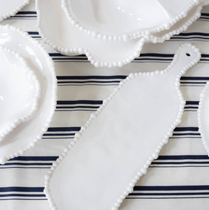 MelaminePearlPlatterHandle42cm + Leforge