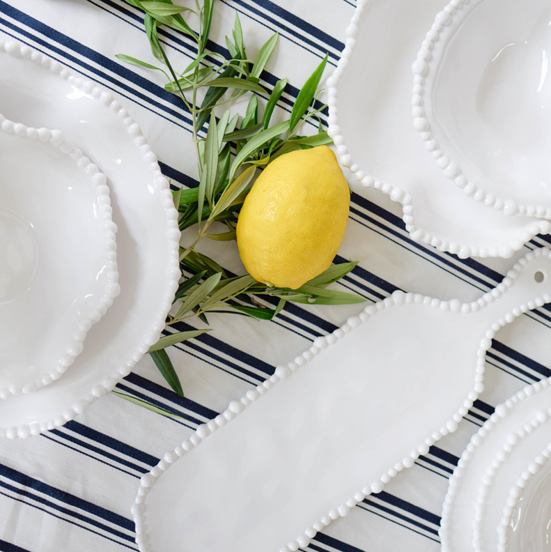 MelaminePearlPlatterHandle42cm + Leforge